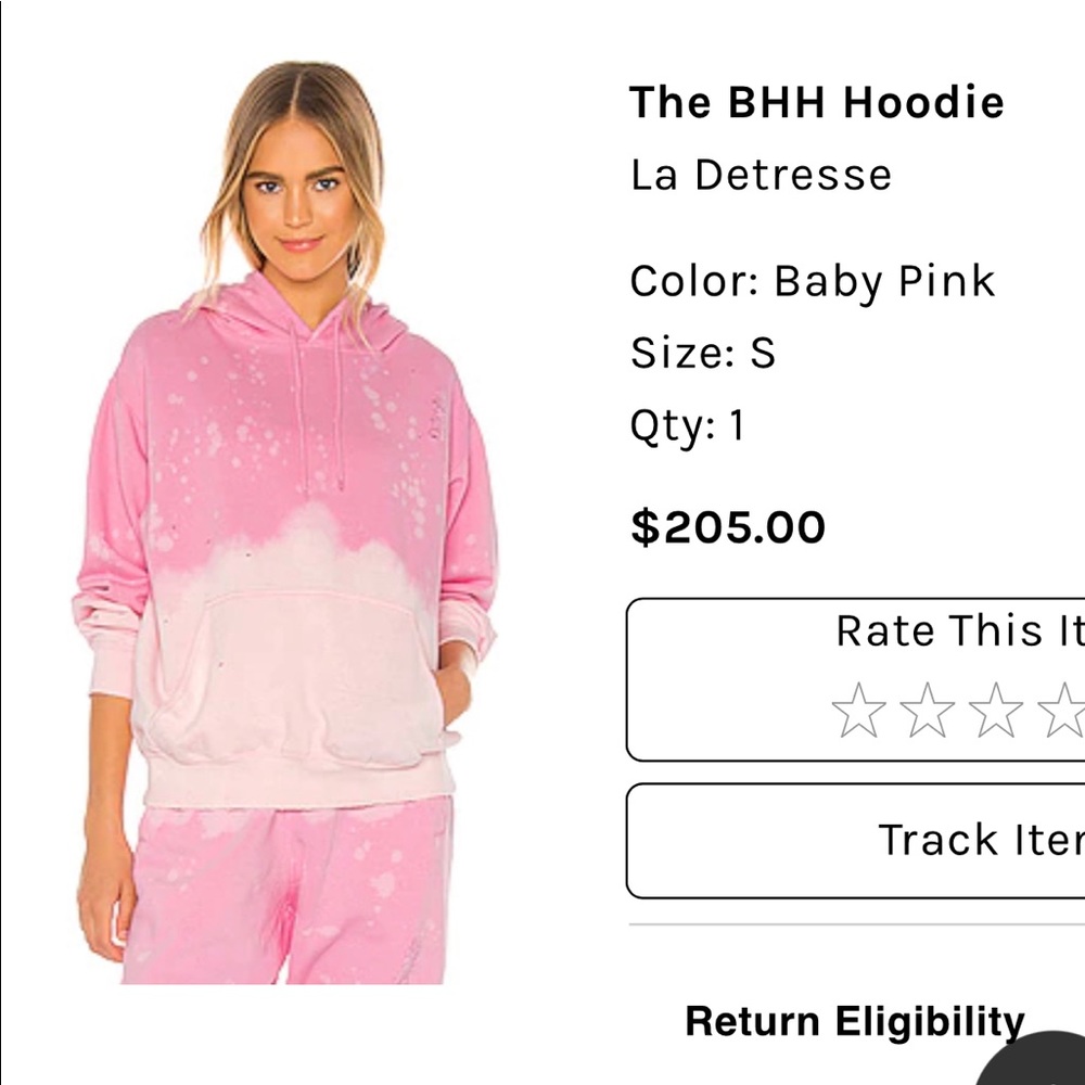 New without tags hoodie from La Detresse.